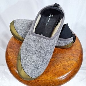 Mahabis Light Grey Classic Wool Slippers